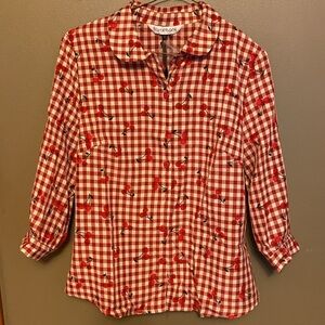 Cherry Gingham Blouse